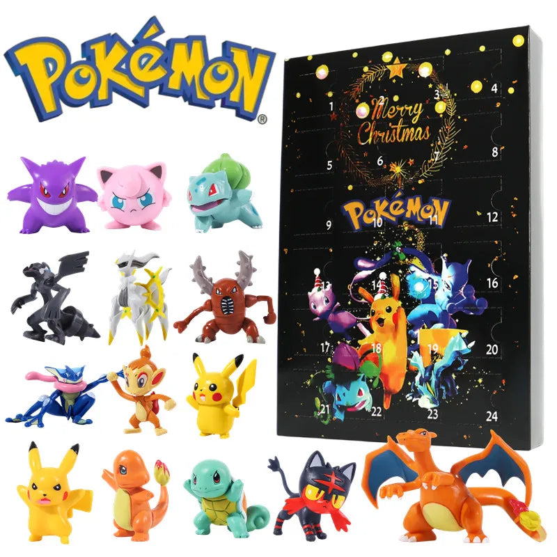 Calendario de Adviento Pokémon 2026 — 24 Figuras 3D Sorpresa