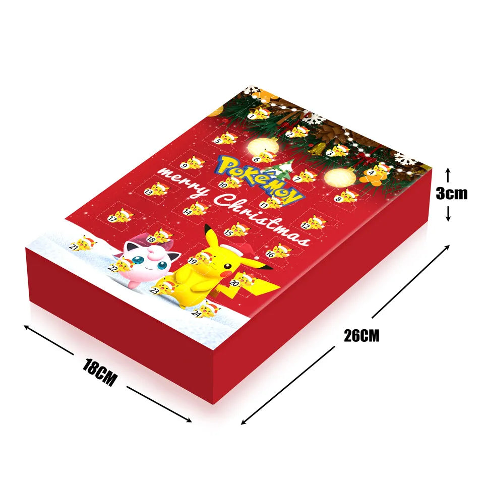 Calendario de Adviento Pokémon 2026 — 24 Figuras 3D Sorpresa