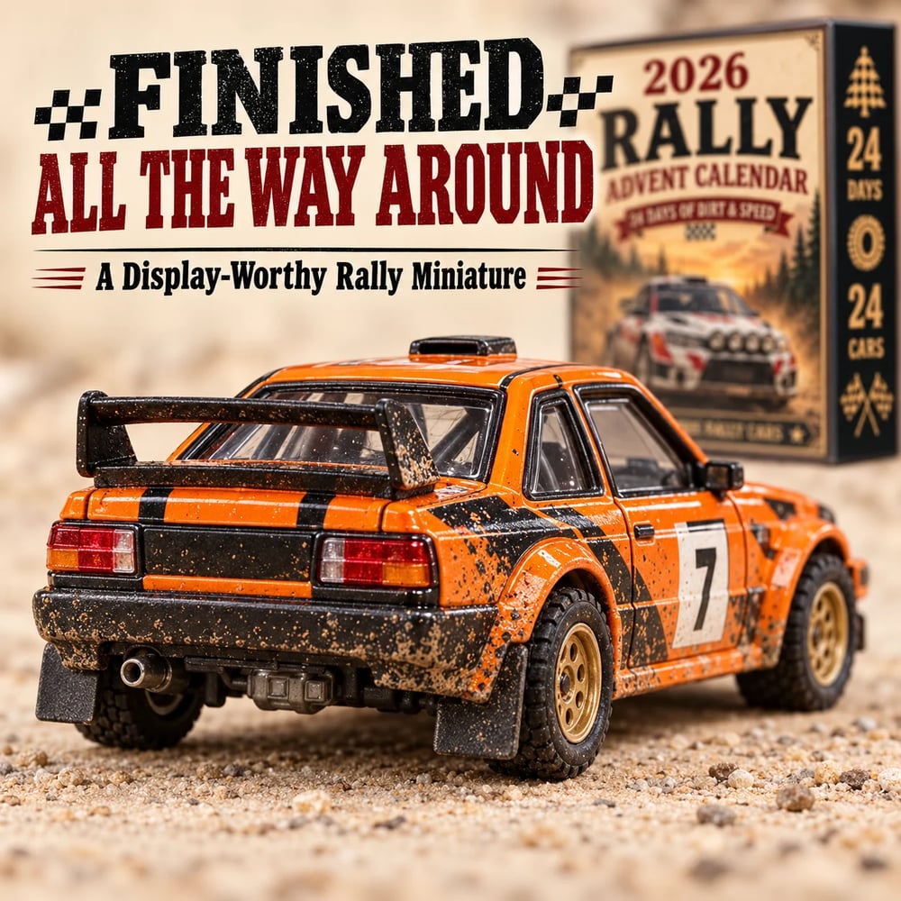 Calendario de Adviento Rally 2026 – 24 días llenos de coches de rally para coleccionar