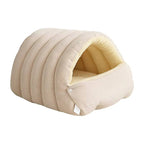 Cama cerrada de invierno para gatos extraíble y lavable