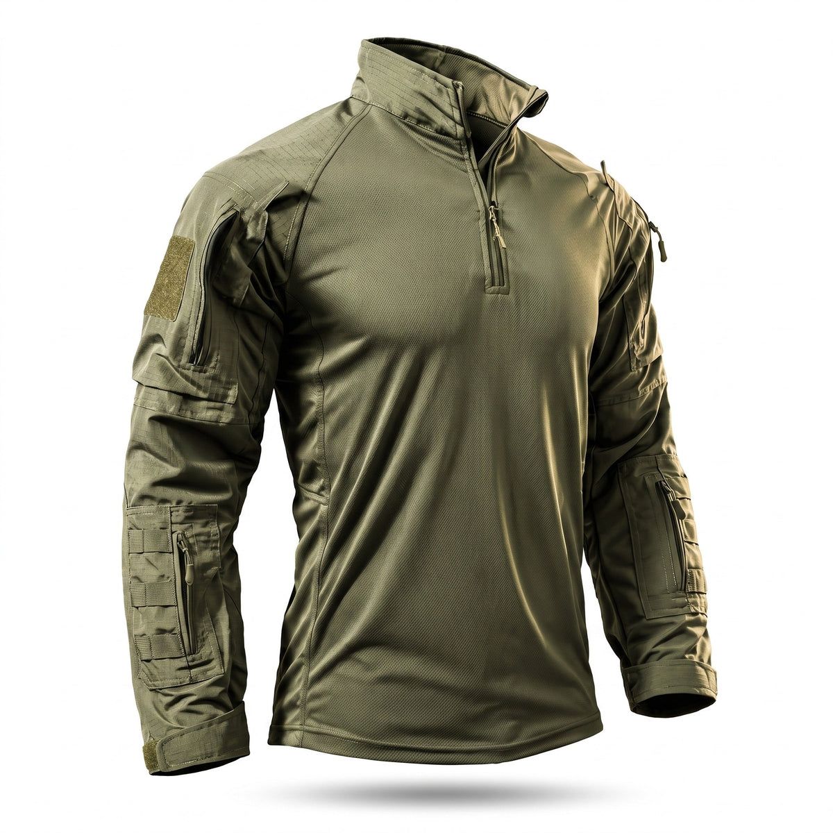 Camisa Táctica de Camuflaje para Hombre de Manga Larga Ripstop con Múltiples Bolsillos