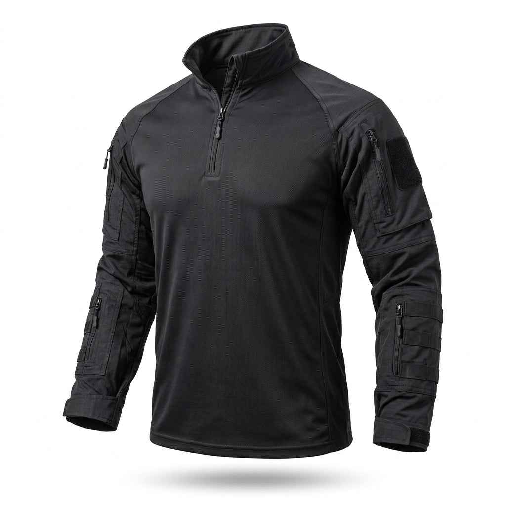 Camisa Táctica de Camuflaje para Hombre de Manga Larga Ripstop con Múltiples Bolsillos