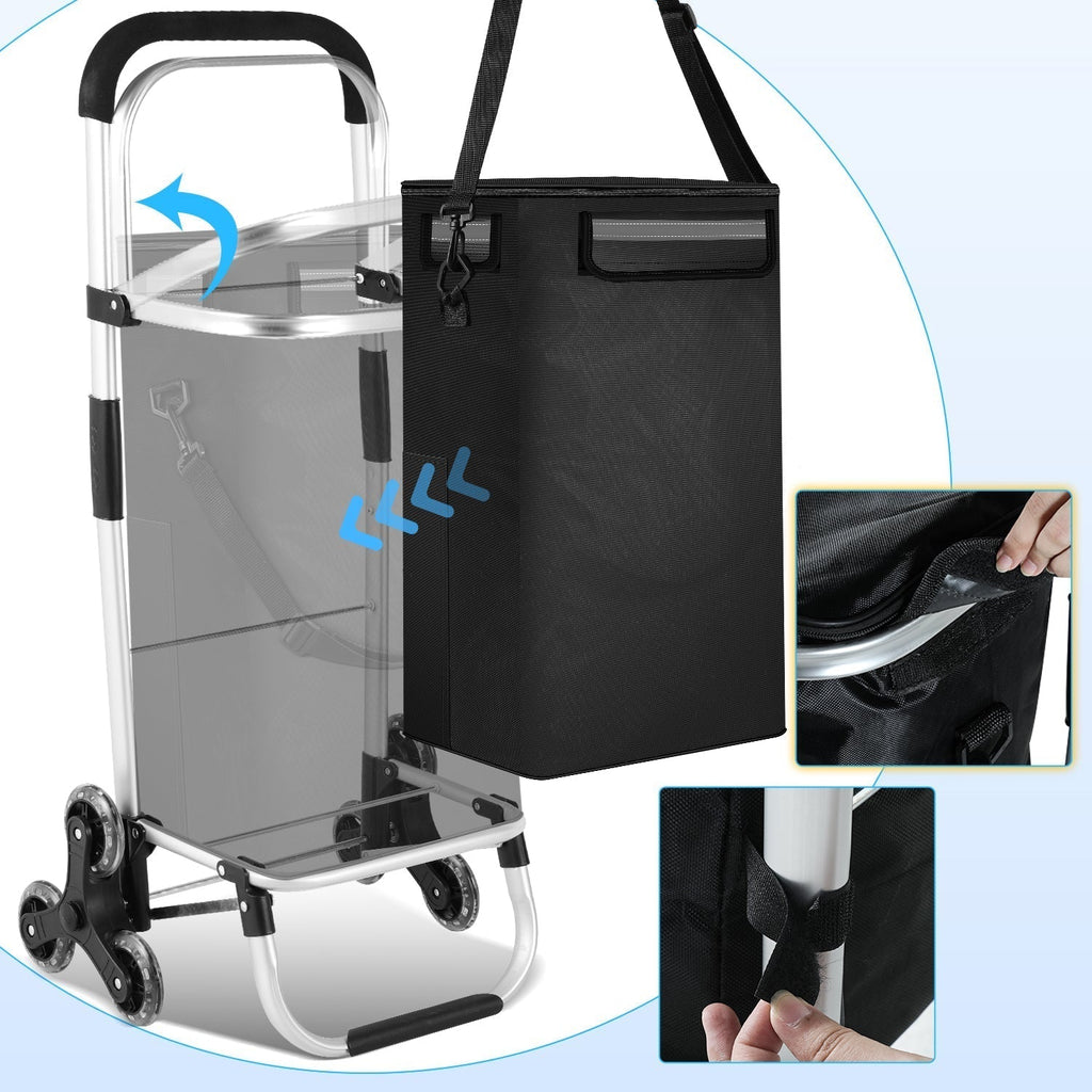 Carrito de la compra plegable de 40 l