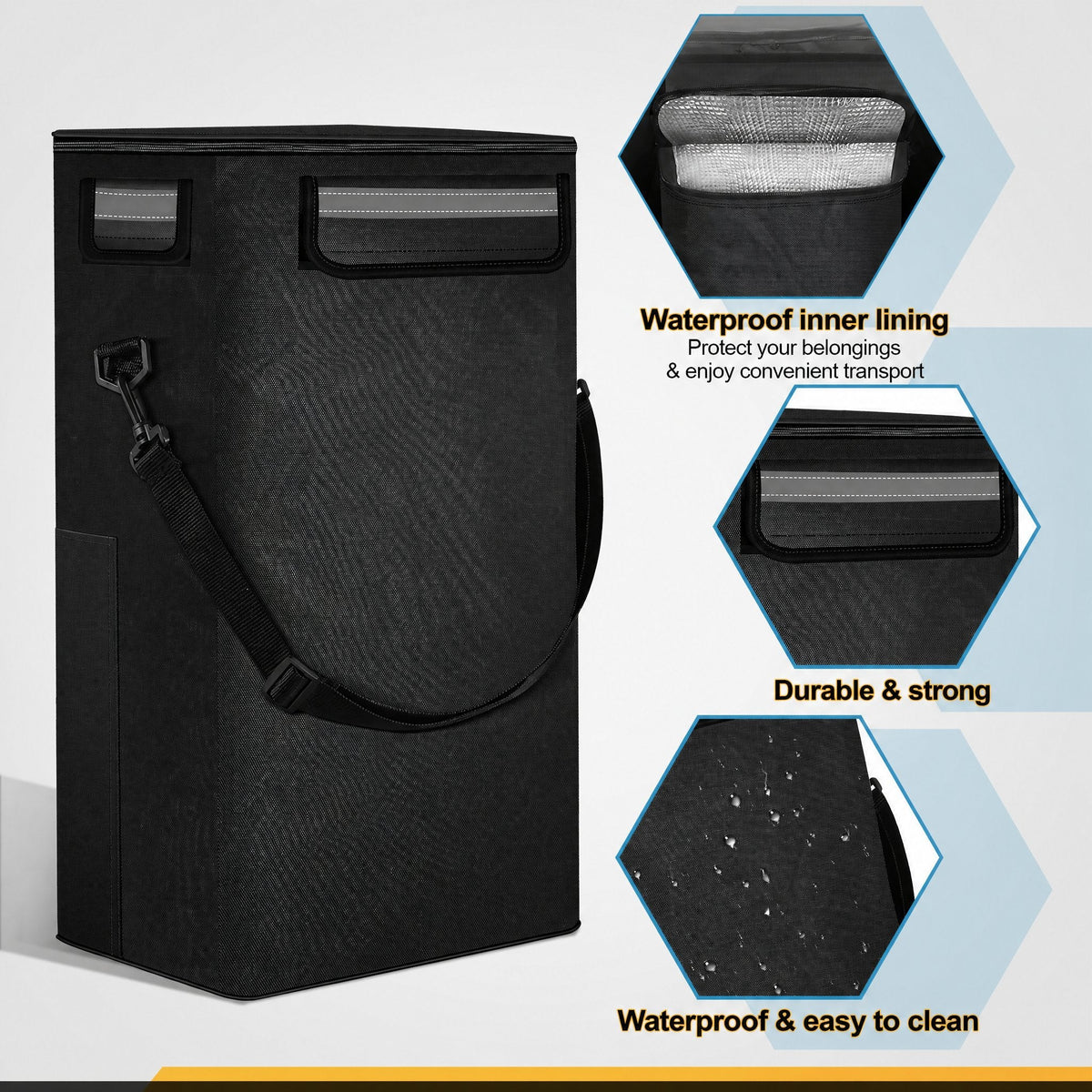 Carrito de la compra plegable de 40 l