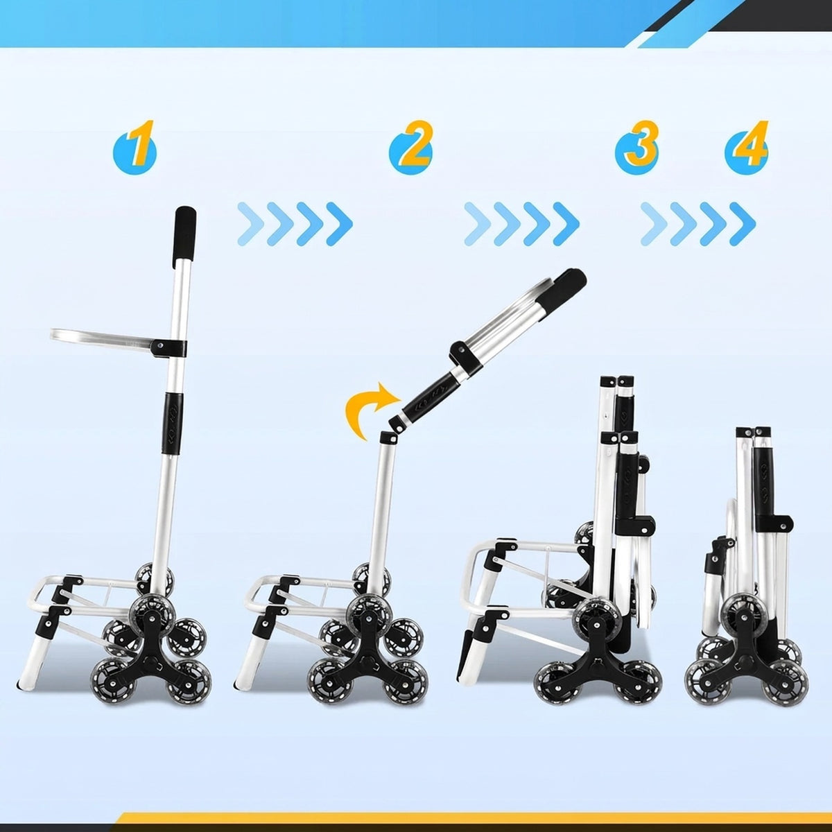 Carrito de la compra plegable de 40 l