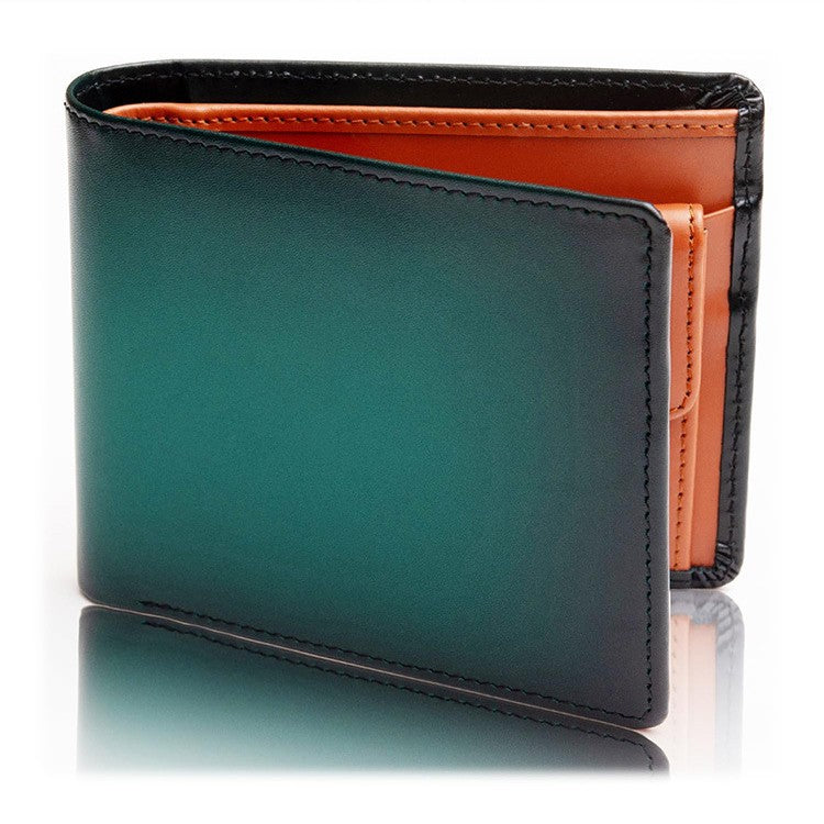 Cartera de piel plegable premium