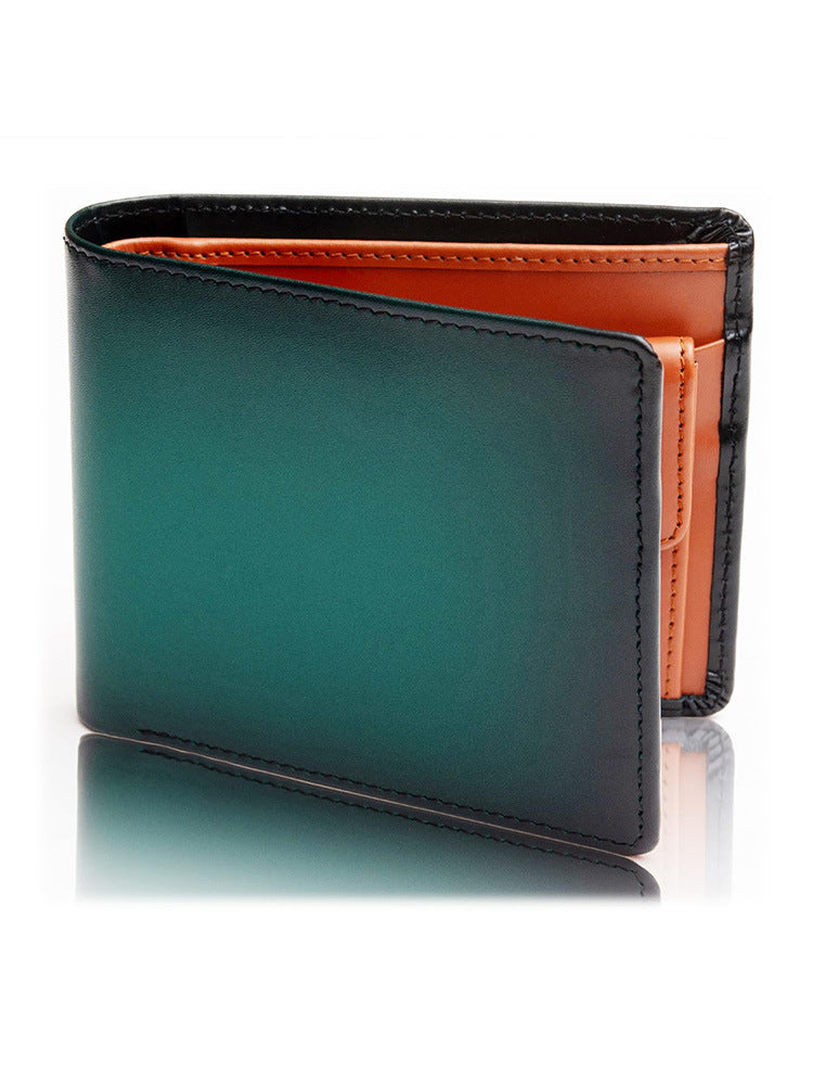 Cartera de piel plegable premium