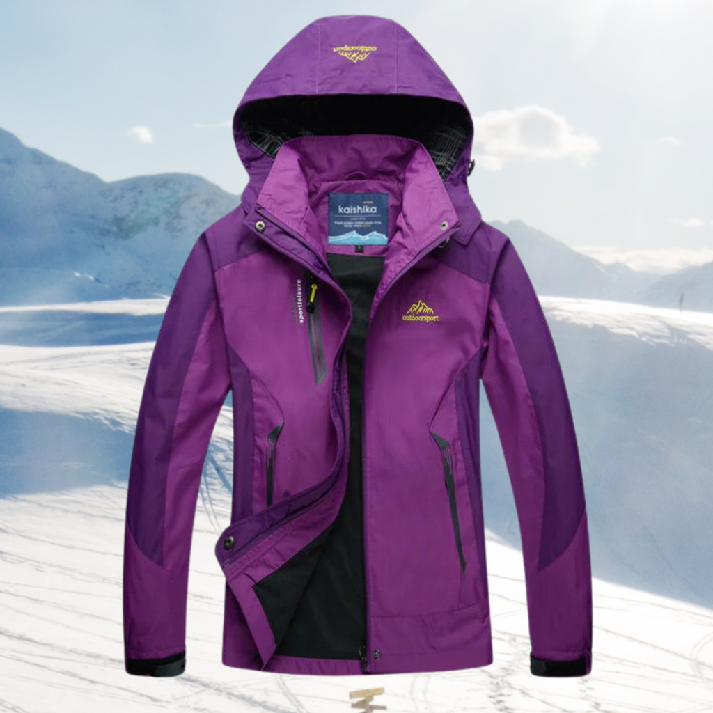 Chaqueta de exterior impermeable y cortavientos para mujer