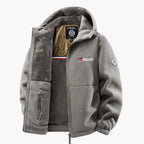 Chaqueta polar con capucha para exterior - Estilo escandinavo para invierno y uso casual