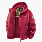 Chaqueta polar con capucha para exterior - Estilo escandinavo para invierno y uso casual