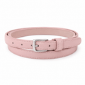 Cinturón rosa de piel vegana ajustable unisex
