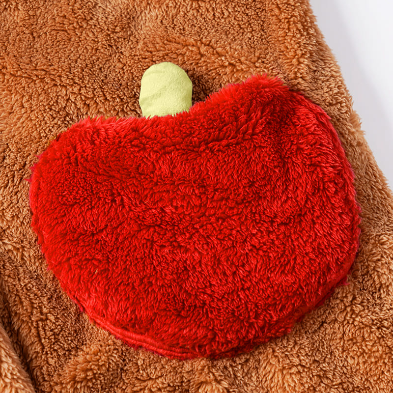 Conjunto de pijama acogedor con diseño de panda rojo para dormir cómodamente toda la noche