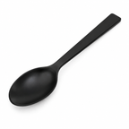 Cuchara de mesa de acero inoxidable negro mate TIENDALODAMA 20 cm