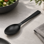 Cuchara de mesa de acero inoxidable negro mate TIENDALODAMA 20 cm