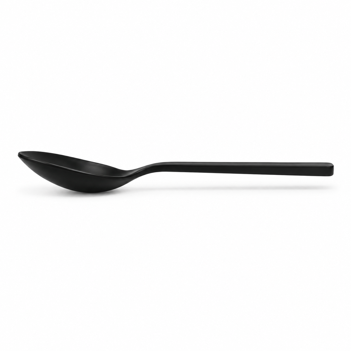 Cuchara de mesa de acero inoxidable negro mate TIENDALODAMA 20 cm