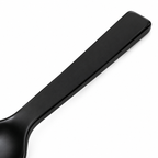 Cuchara de mesa de acero inoxidable negro mate TIENDALODAMA 20 cm