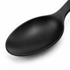 Cuchara de mesa de acero inoxidable negro mate TIENDALODAMA 20 cm