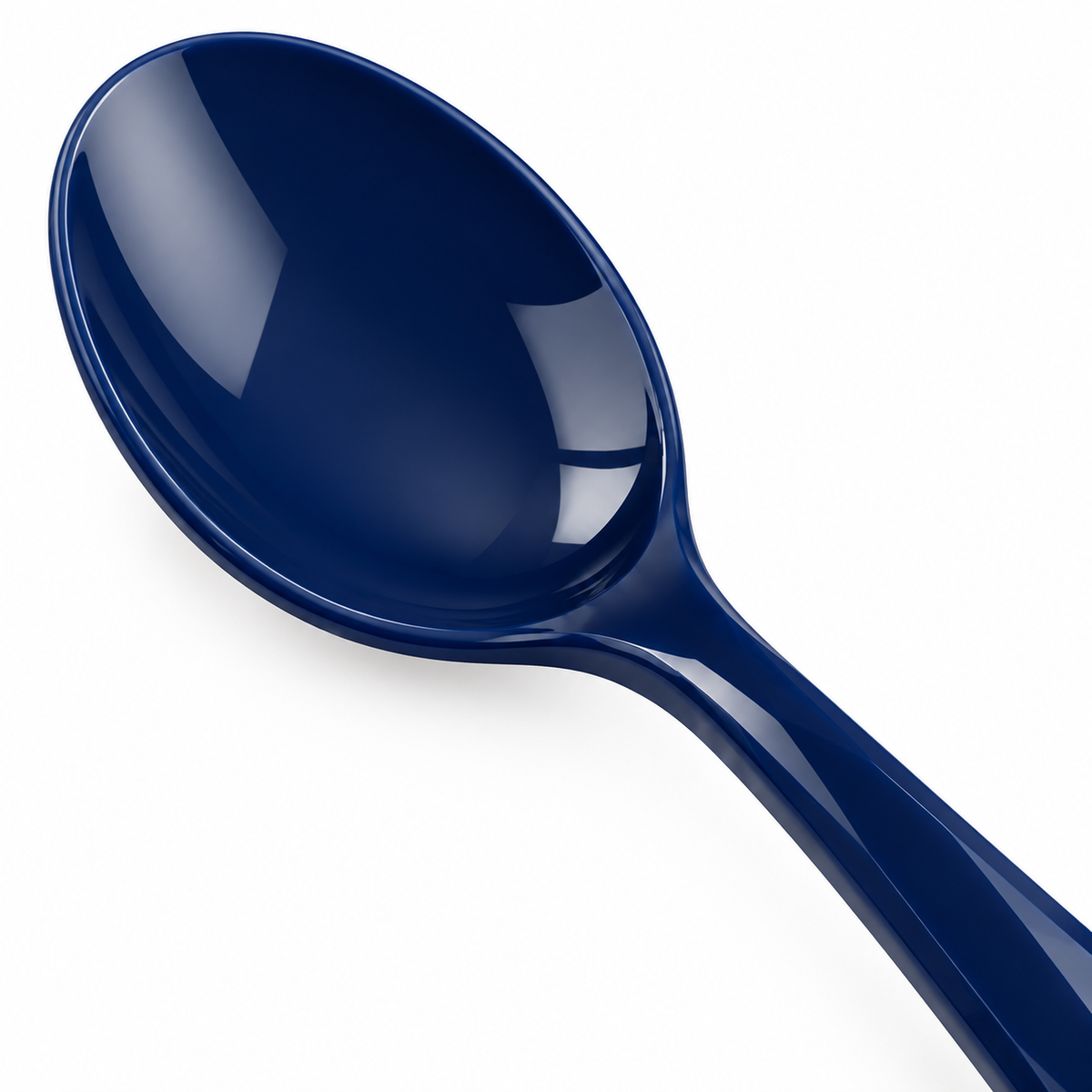 Cuchara Facetada Azul Intenso Tiendalodama 15 cm Ligera para Uso Diario