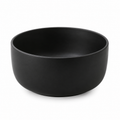 Cuenco de cerámica negro mate 15 cm porción individual