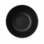 Cuenco de cerámica negro mate 15 cm porción individual