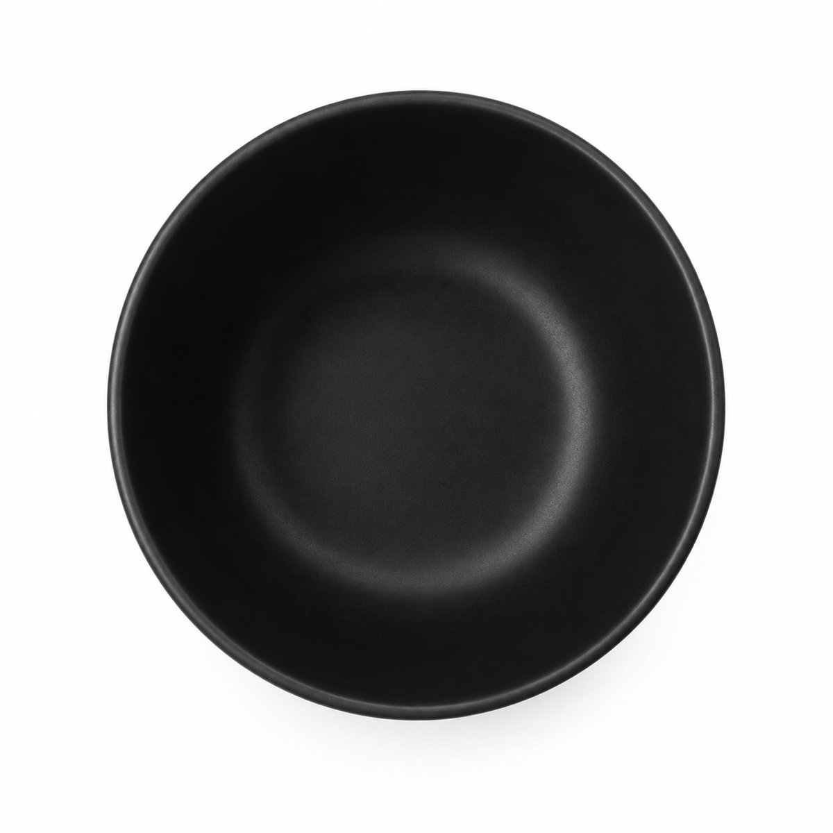 Cuenco de cerámica negro mate 15 cm porción individual