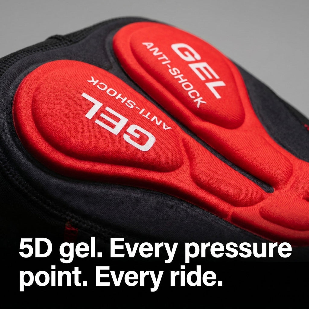 Culotte Interior Acolchado de Ciclismo para Hombre - Almohadilla de Gel 5D - Ropa Interior Transpirable para Ciclismo