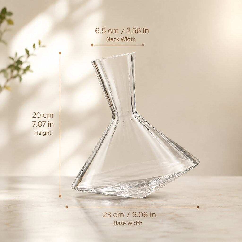Decantador de vino giratorio de cristal Drehkristall