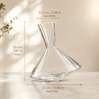 Decantador de vino giratorio de cristal Drehkristall