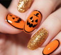 Decoraciones de uñas festivas de Halloween