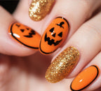 Decoraciones de uñas festivas de Halloween