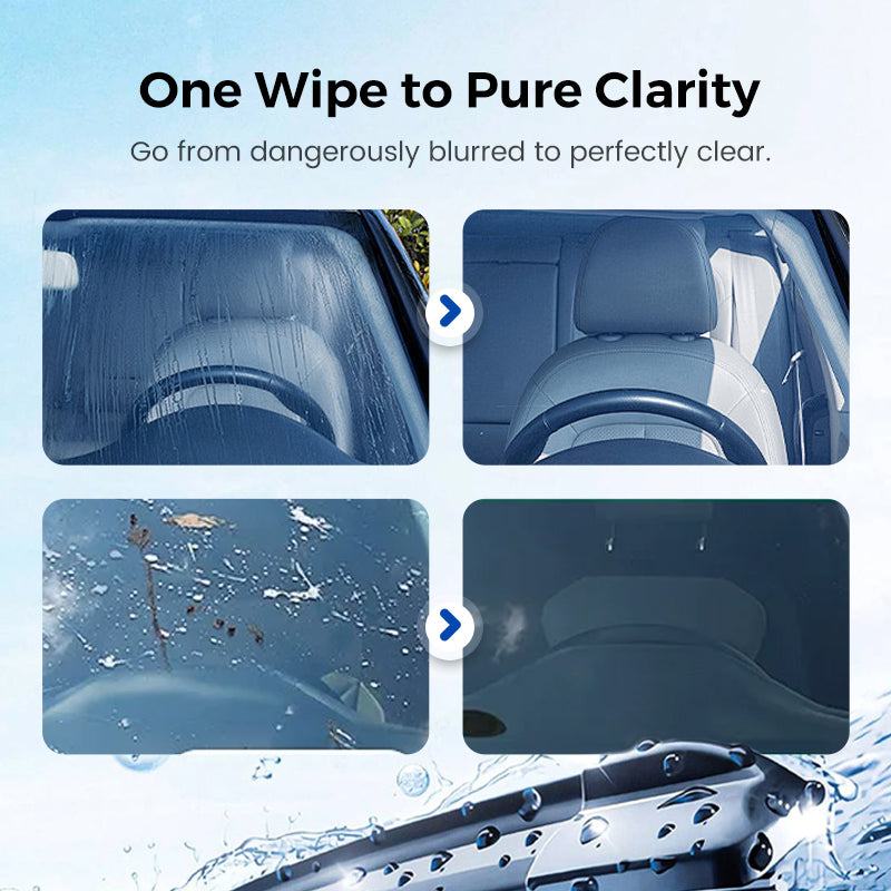 Eliminador de película grasa para cristales de coche – Elimina grasa persistente, cera y suciedad de carretera. Restaura