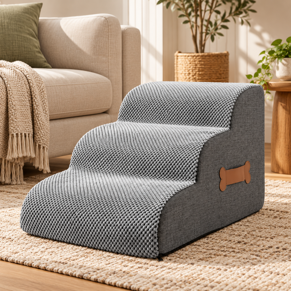Escaleras para Perros de Espuma Suave Amigables con las Articulaciones
