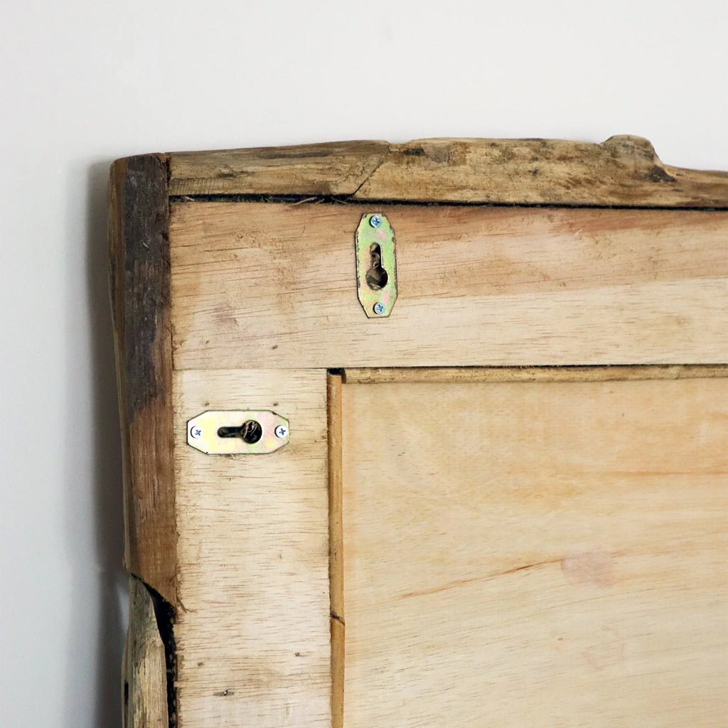 Espejo de pared | Marco de madera de teca reciclada y colgador reversible | 71 × 51 cm