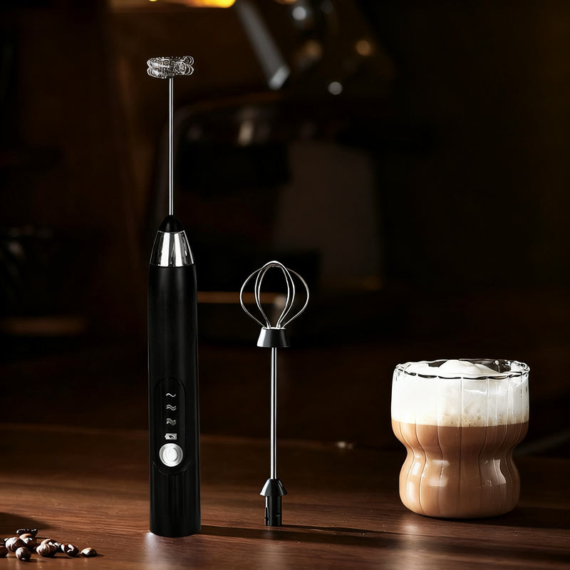 Espumador de leche eléctrico, USB-C, múltiples funciones