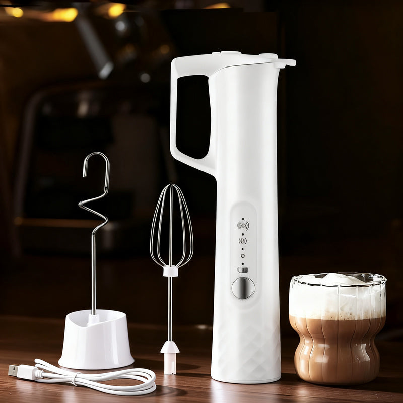 Espumador de leche eléctrico, USB-C, múltiples funciones