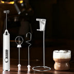 Espumador de leche eléctrico, USB-C, múltiples funciones
