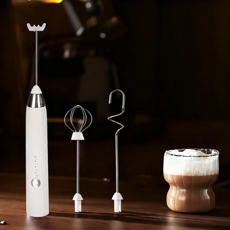Espumador de leche eléctrico, USB-C, múltiples funciones