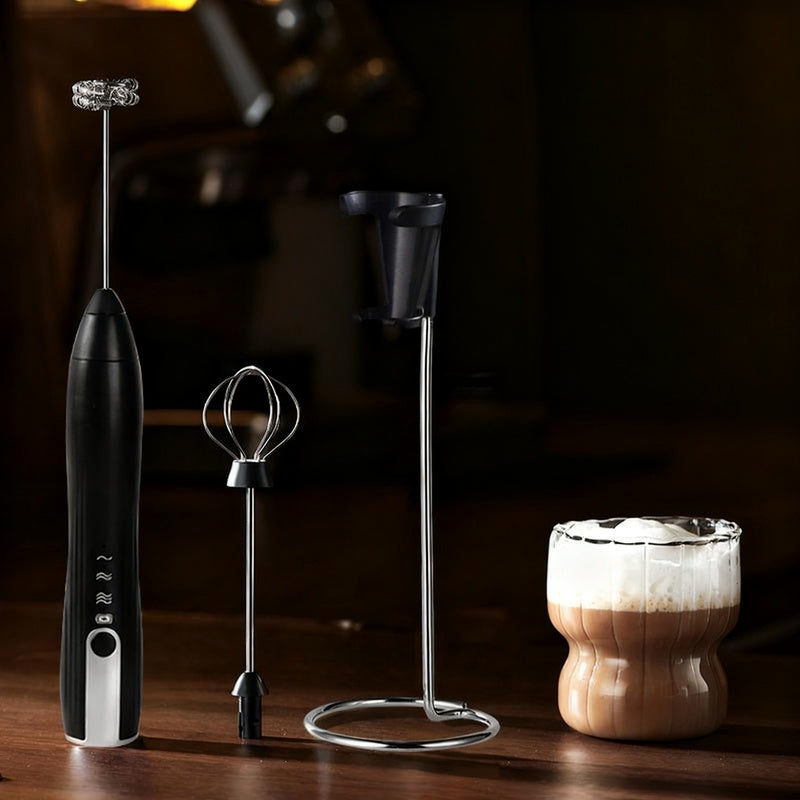 Espumador de leche eléctrico, USB-C, múltiples funciones