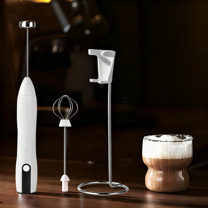 Espumador de leche eléctrico, USB-C, múltiples funciones