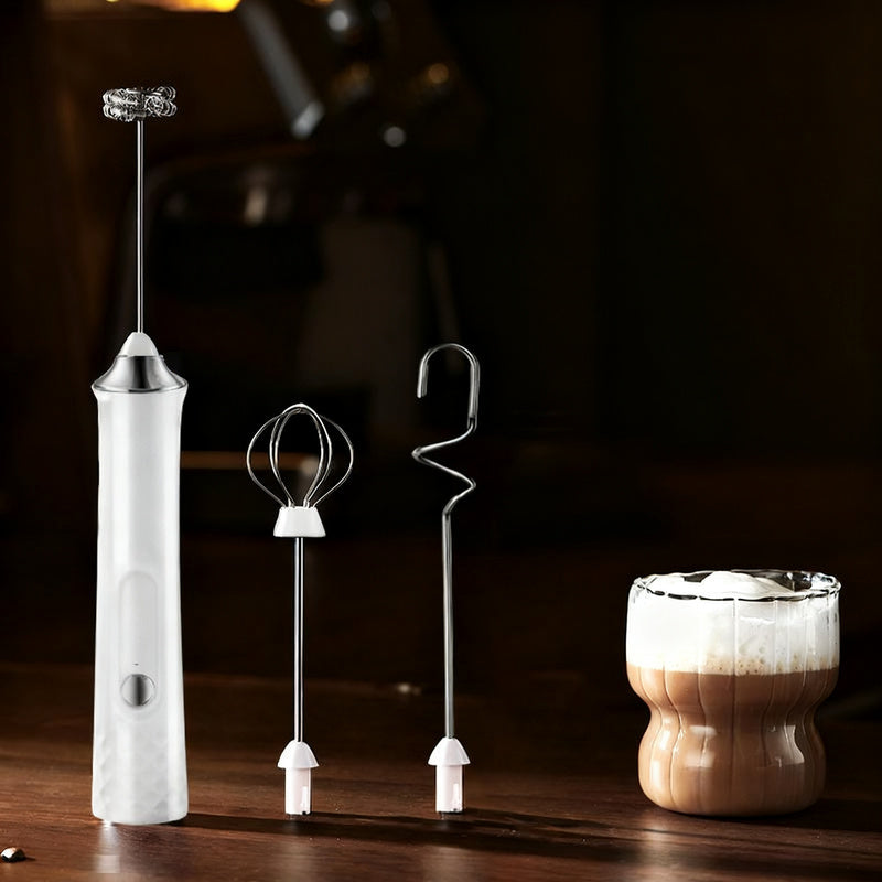 Espumador de leche eléctrico, USB-C, múltiples funciones
