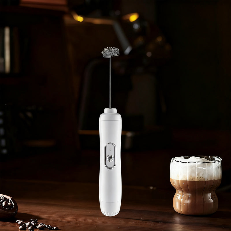 Espumador de leche eléctrico, USB-C, múltiples funciones