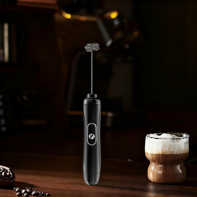 Espumador de leche eléctrico, USB-C, múltiples funciones