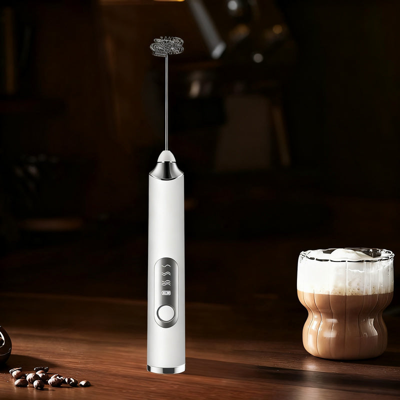 Espumador de leche eléctrico, USB-C, múltiples funciones