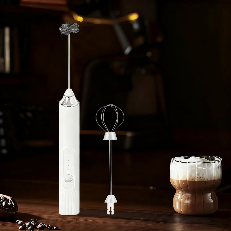 Espumador de leche eléctrico, USB-C, múltiples funciones