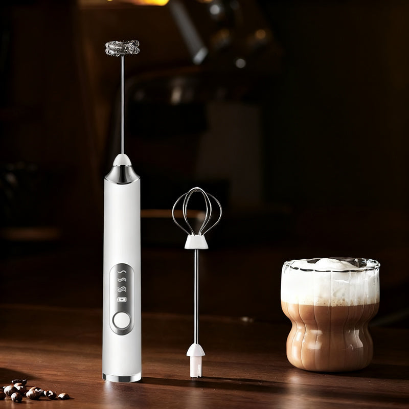 Espumador de leche eléctrico, USB-C, múltiples funciones