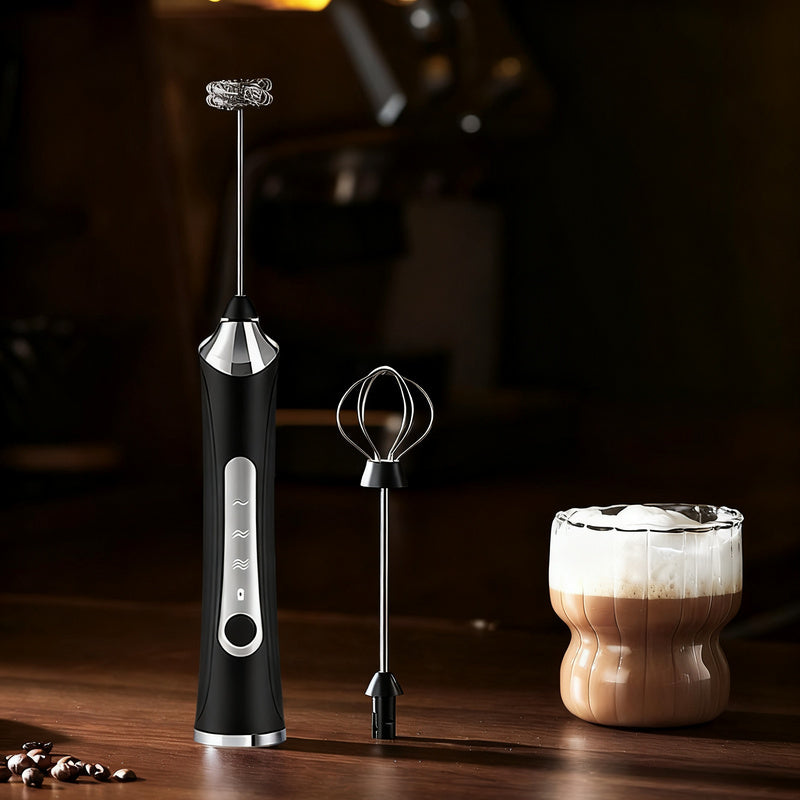 Espumador de leche eléctrico, USB-C, múltiples funciones