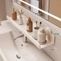 Estante de baño estrecho con ventilación y montaje por ventosas