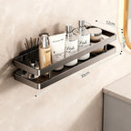 Estante de baño de acero inoxidable sin taladrar