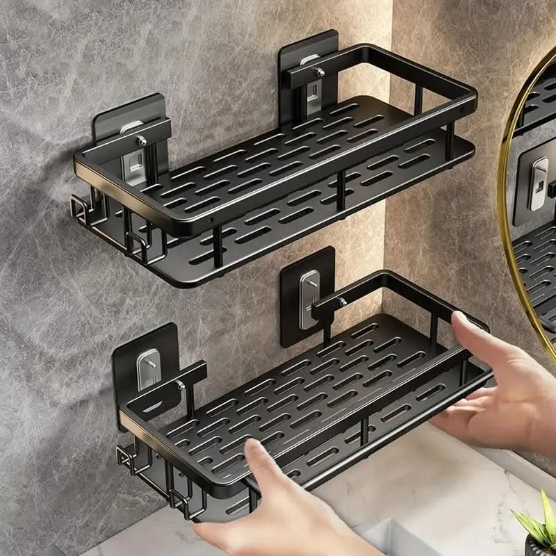 Estantería adhesiva para baño sin taladro, organizador de ducha de acero inoxidable para champú y jabón