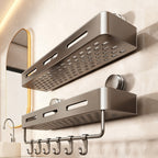 Estantería de baño con ventosas, montaje en pared